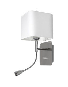 Milagro Kinkiet NAPOLI WHITE/CHROME 1xE27 + 1W LED ML63600 - produkt 2