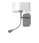 Reading wall lamps - Milagro NAPOLI WHITE/CHROME wall lamp 1xE27 + 1W LED ML63600 - product 3