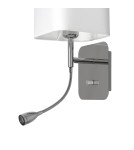 Reading wall lamps - Milagro NAPOLI WHITE/CHROME wall lamp 1xE27 + 1W LED ML63600 - product 4