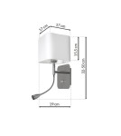 Reading wall lamps - Milagro NAPOLI WHITE/CHROME wall lamp 1xE27 + 1W LED ML63600 - product 7