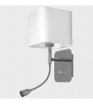 Reading wall lamps - Milagro NAPOLI WHITE/CHROME wall lamp 1xE27 + 1W LED ML63600 - product 8