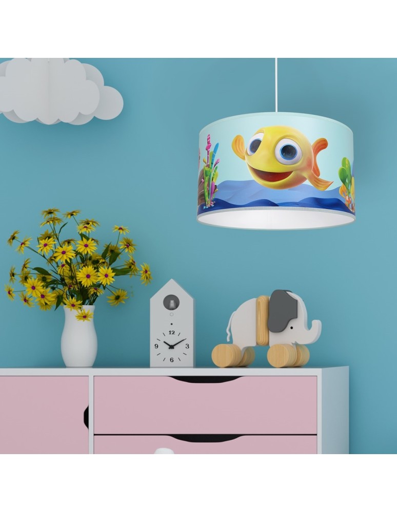 Children's pendant lamps - Milagro MiniMini FISH pendant lamp 1xE27 MLP6800 - product kolory-swiatla.pl 7