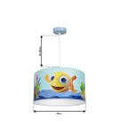 Children's pendant lamps - Milagro MiniMini FISH pendant lamp 1xE27 MLP6800 - product 11