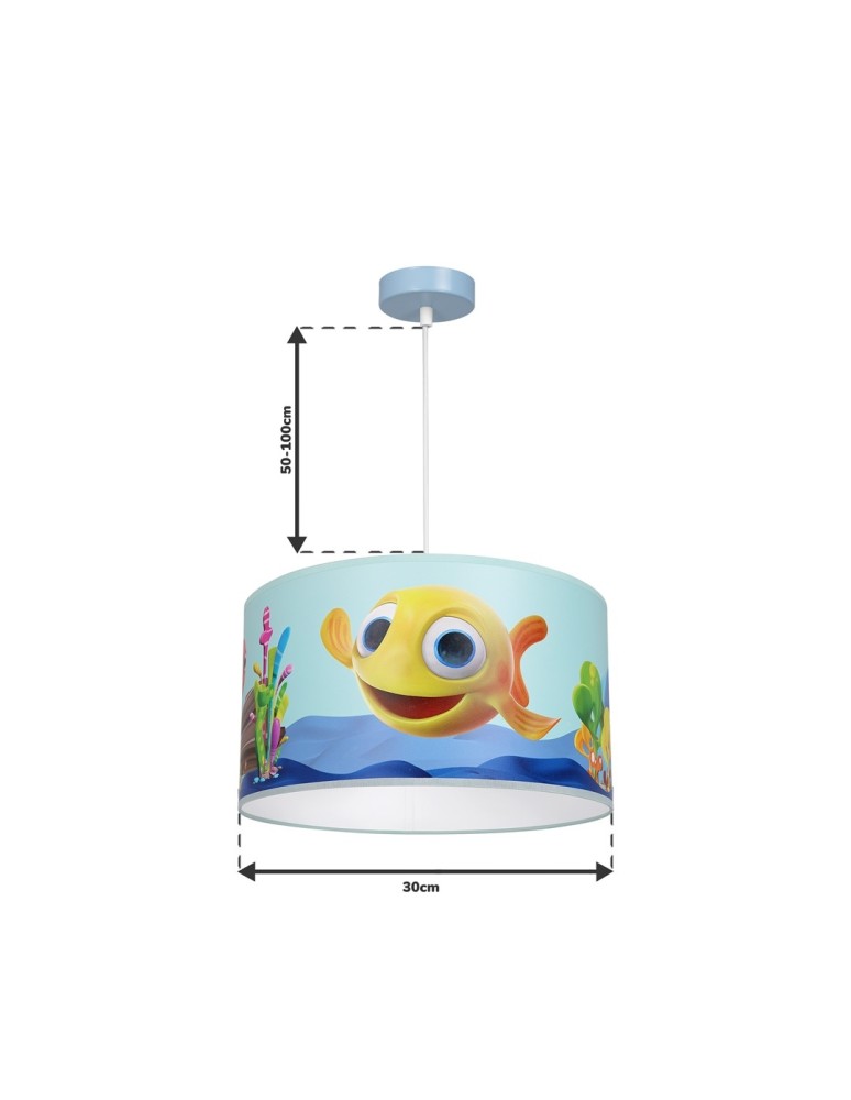 Children's pendant lamps - Milagro MiniMini FISH pendant lamp 1xE27 MLP6800 - product kolory-swiatla.pl 11