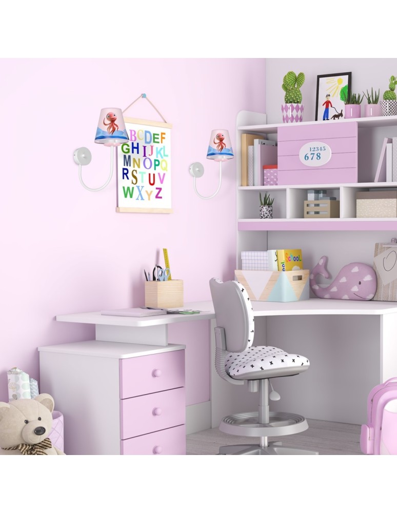 Children's wall lamps - Milagro LOLA MiniMini octopus wall lamp 1xE14 MLP6807 - product kolory-swiatla.pl 2