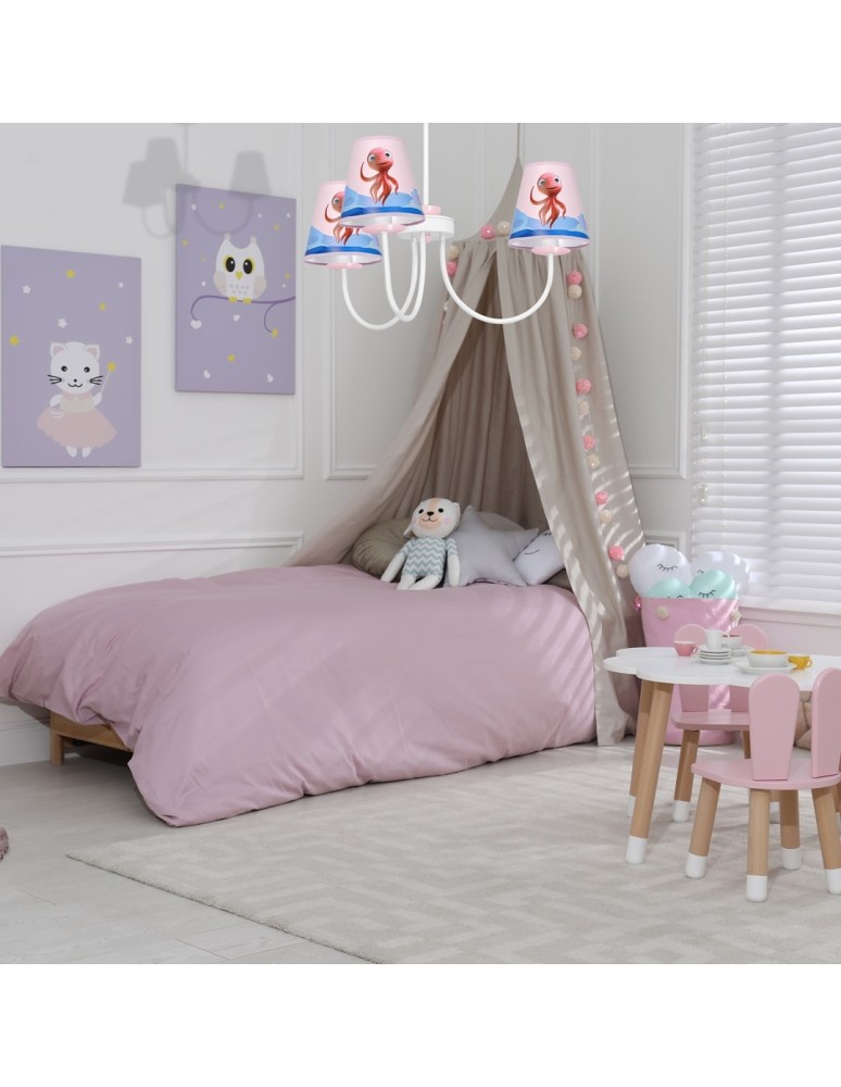 Children's pendant lamps - Milagro LOLA MiniMini Octopus Chandelier 3xE14 MLP6810. - product kolory-swiatla.pl 5