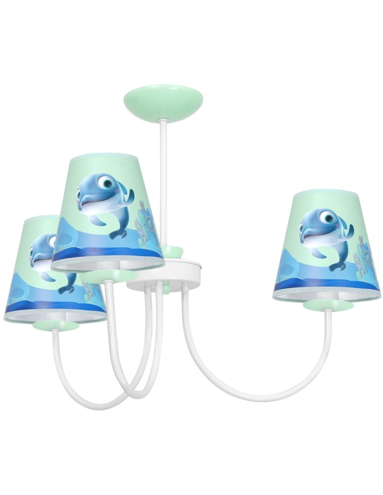Children's pendant lamps - Milagro DELFINKA FINKA MiniMini 3xE14 chandelier MLP6811 - product kolory-swiatla.pl 1