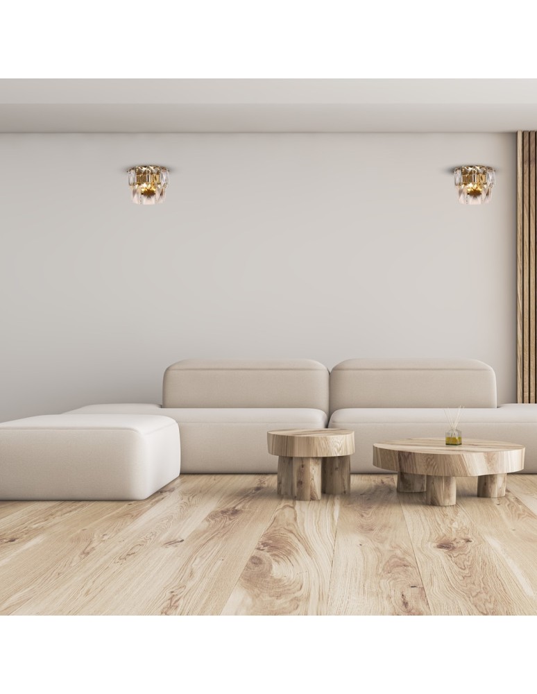 Glamour wall lamps - Milagro Wall lamp CHELSEA GOLD 2xE14 ML6931 - product kolory-swiatla.pl 4