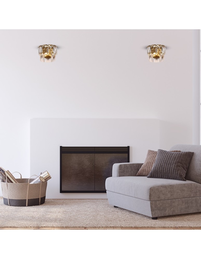 Glamour wall lamps - Milagro Wall lamp CHELSEA GOLD 2xE14 ML6931 - product kolory-swiatla.pl 6