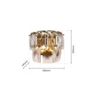 Glamour wall lamps - Milagro Wall lamp CHELSEA GOLD 2xE14 ML6931 - product 8