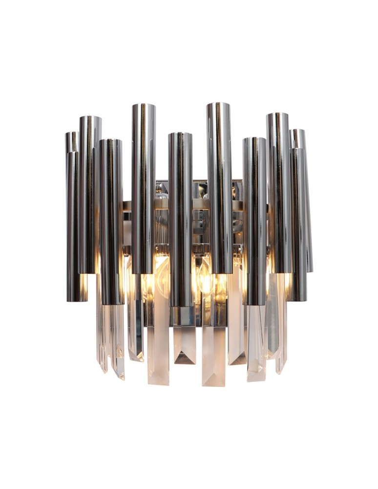 Glamour wall lamps - Milagro Wall lamp MADISON CHROME 2xE14 ML6936 - product kolory-swiatla.pl 1