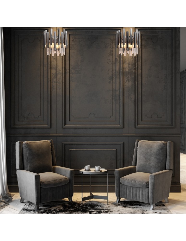 Glamour wall lamps - Milagro Wall lamp MADISON CHROME 2xE14 ML6936 - product kolory-swiatla.pl 3