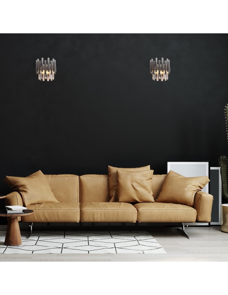 Glamour wall lamps - Milagro Wall lamp MADISON CHROME 2xE14 ML6936 - product kolory-swiatla.pl 5