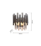 Glamour wall lamps - Milagro Wall lamp MADISON CHROME 2xE14 ML6936 - product 8