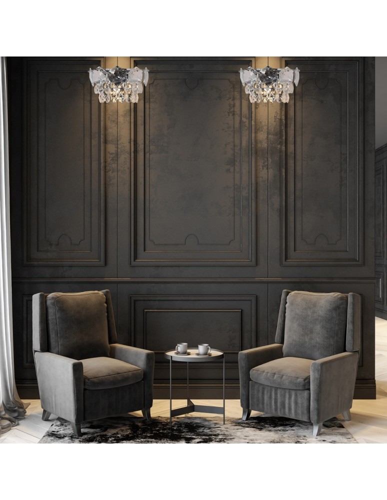 Glamour wall lamps - Milagro Wall lamp SELENA CHROME 2xE14 ML6938 - product kolory-swiatla.pl 3