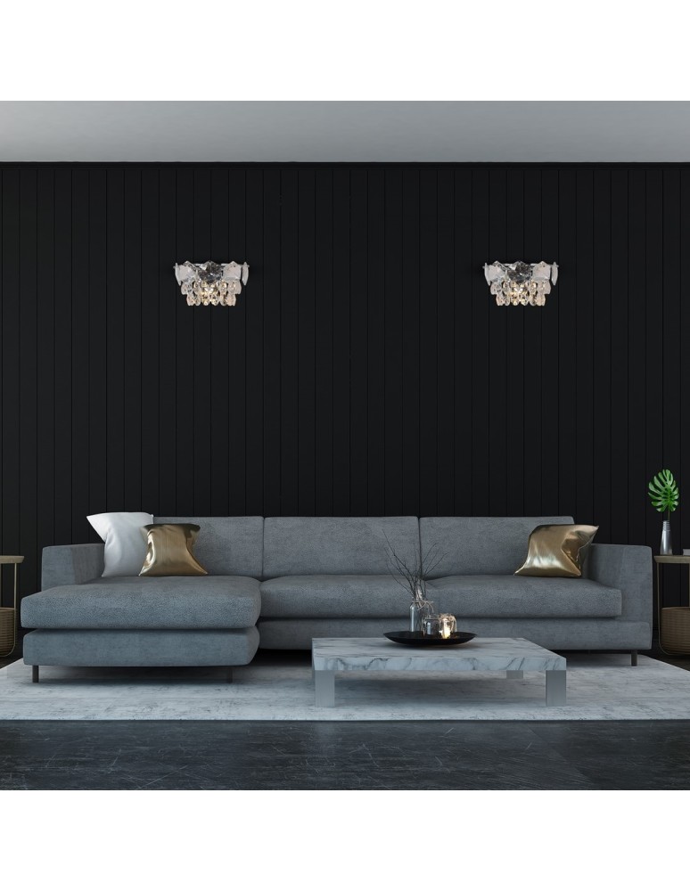 Glamour wall lamps - Milagro Wall lamp SELENA CHROME 2xE14 ML6938 - product kolory-swiatla.pl 4