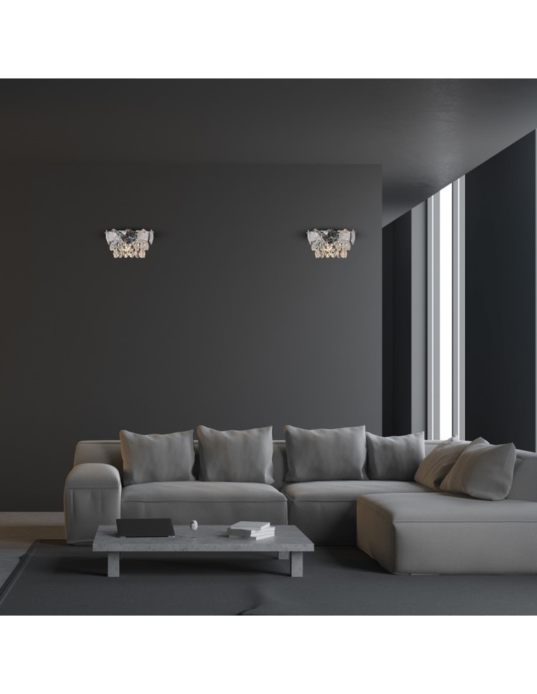 Glamour wall lamps - Milagro Wall lamp SELENA CHROME 2xE14 ML6938 - product kolory-swiatla.pl 5