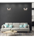 Glamour wall lamps - Milagro Wall lamp SELENA CHROME 2xE14 ML6938 - product 6