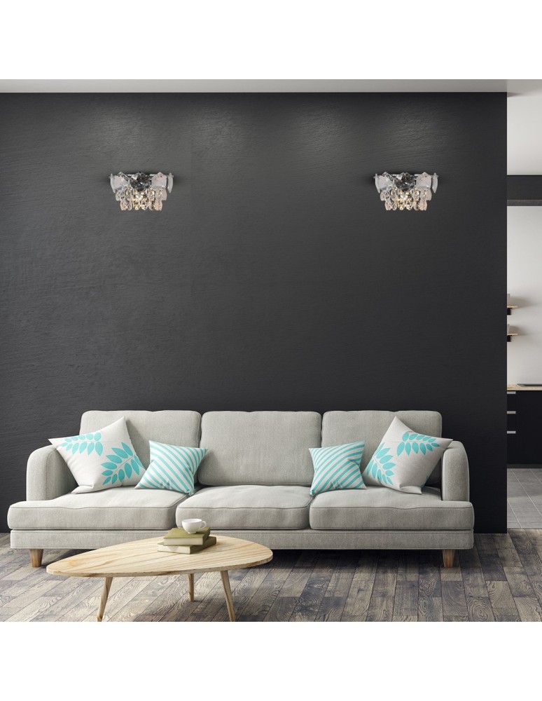 Glamour wall lamps - Milagro Wall lamp SELENA CHROME 2xE14 ML6938 - product kolory-swiatla.pl 6