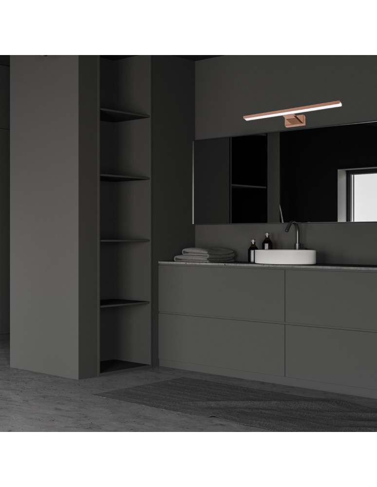 Bathroom wall lamps - Milagro Wall lamp SHINE ROSE GOLD 60cm 13,8W LED ML7041 - product kolory-swiatla.pl 6