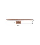 Bathroom wall lamps - Milagro Wall lamp SHINE ROSE GOLD 60cm 13,8W LED ML7041 - product 7
