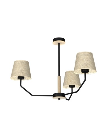 Milagro ETNA Black 3xE27 pendant lamp MLP7276