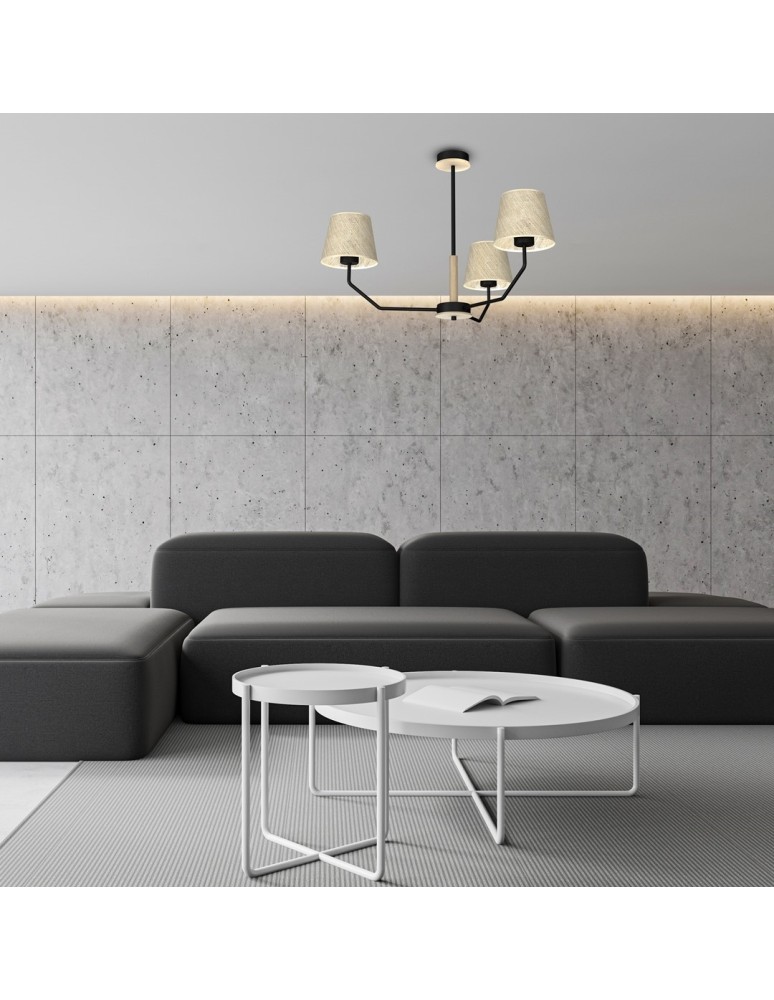 Milagro Lampa wisząca ETNA Black 3xE27 MLP7276