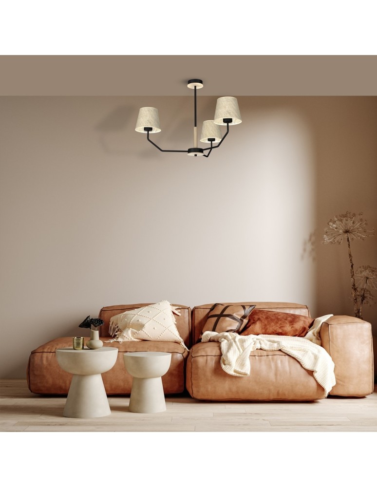 Milagro Lampa wisząca ETNA Black 3xE27 MLP7276