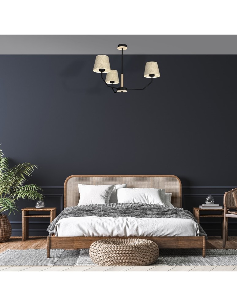 Milagro Lampa wisząca ETNA Black 3xE27 MLP7276