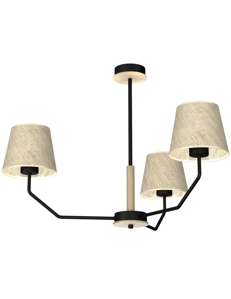 Milagro Lampa wisząca ETNA Black 3xE27 MLP7276