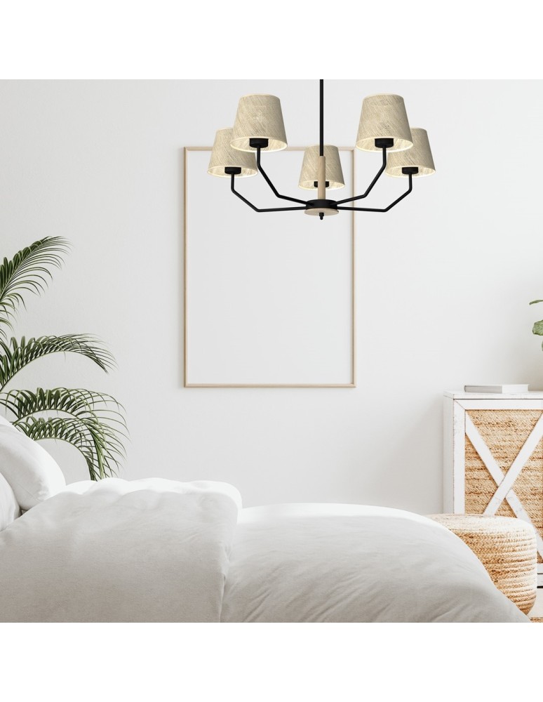 Product categories - Milagro ETNA Black 5xE27 pendant lamp MLP7277 - product kolory-swiatla.pl 3