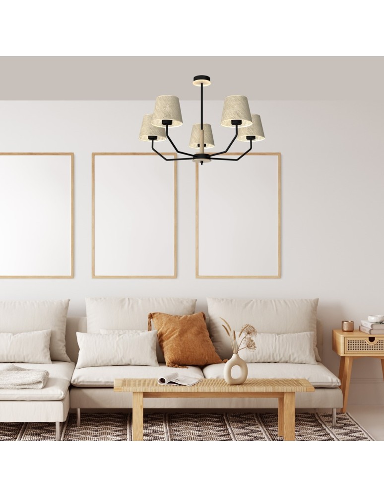 Product categories - Milagro ETNA Black 5xE27 pendant lamp MLP7277 - product kolory-swiatla.pl 4