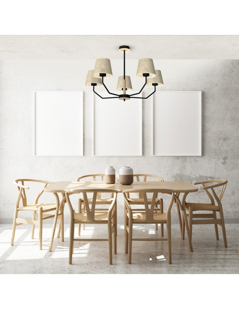 Product categories - Milagro ETNA Black 5xE27 pendant lamp MLP7277 - product kolory-swiatla.pl 6