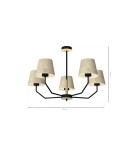 Milagro Lampa wisząca ETNA Black 5xE27 MLP7277