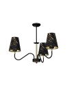 Milagro Lampa wisząca HERMES Black/Gold 3xE27 MLP7281
