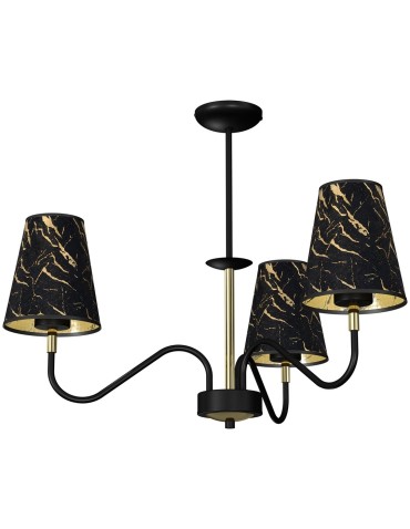 Milagro HERMES Black/Gold pendant lamp 3xE27 MLP7281 - product 2