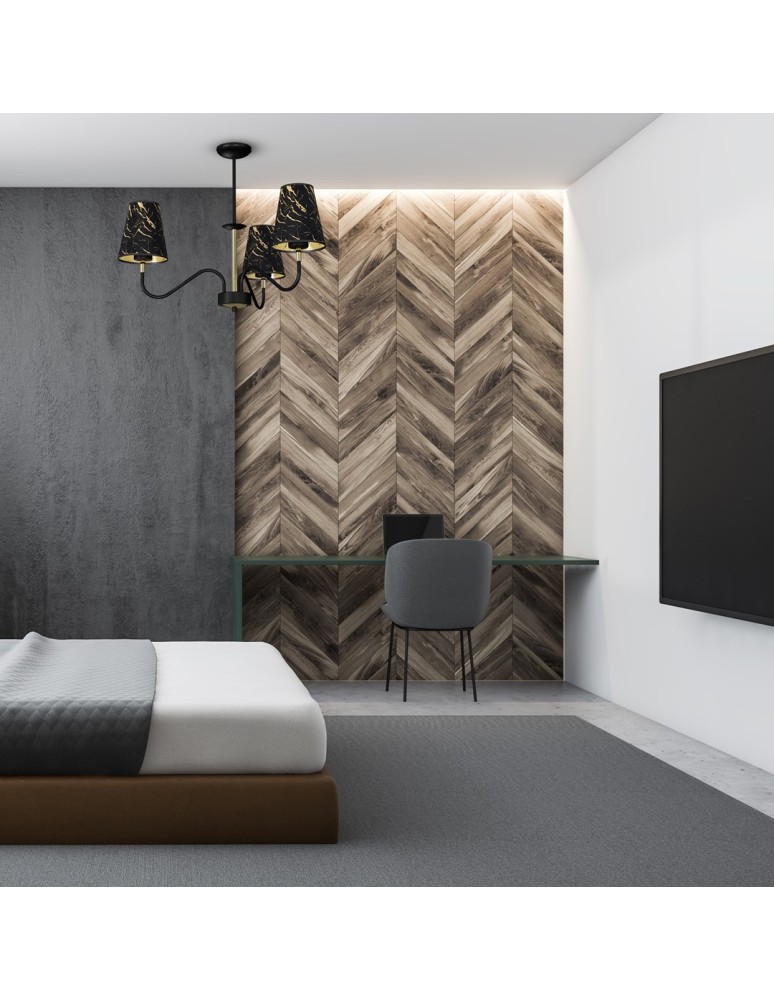 Milagro Lampa wisząca HERMES Black/Gold 3xE27 MLP7281