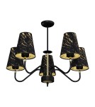 Milagro Lampa wisząca HERMES Black/Gold 5xE27 MLP7282