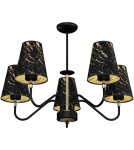 Milagro Lampa wisząca HERMES Black/Gold 5xE27 MLP7282