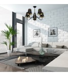 Milagro Lampa wisząca HERMES Black/Gold 5xE27 MLP7282