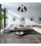 Milagro Lampa wisząca HERMES Black/Gold 5xE27 MLP7282