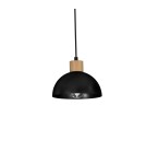 Pendant lamps on a strip - Milagro ERIK Black/Wood Pendant Lamp 2xE27 MLP7225 - product 4