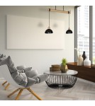 Pendant lamps on a strip - Milagro ERIK Black/Wood Pendant Lamp 2xE27 MLP7225 - product 6