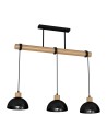 Milagro Lampa wisząca ERIK Black/Wood 3xE27 MLP7226 Milagro Lampa wisząca ERIK Black/Wood 3xE27 MLP7226