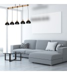 Pendant lamps on a strip - Milagro ERIK Black/Wood Pendant Lamp 5xE27 MLP7227 - product 8