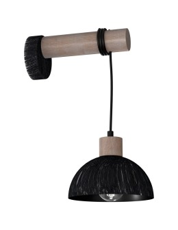 Milagro Kinkiet ERIK Sawn black/Patinated wood 1XE27 MLP7638 - produkt 2