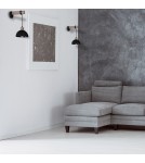 Loft wall lamps - industrial - Milagro Wall lamp ERIK Sawn black/Patinated wood 1XE27 MLP7638 - product 4