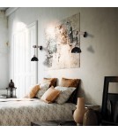 Loft wall lamps - industrial - Milagro Wall lamp ERIK Sawn black/Patinated wood 1XE27 MLP7638 - product 6