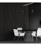 Pendant lamps on a strip - Milagro ERIK Sawn black/Patinated wood pendant lamp 2XE27 MLP7639 - product 7