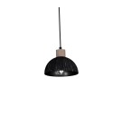 Pendant lamps on a strip - Milagro ERIK Sawn black/Patinated wood pendant lamp 5XE27 MLP7641 - product 4